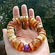 Order Amber Bracelet made of raw amber medicinal with amethyst. BalticAmberJewelryRu Tatyana. Livemaster. . Bead bracelet Фото №3