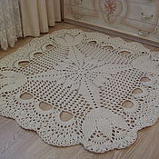 Для дома и интерьера handmade. Livemaster - original item Square handmade carpet from cord Tulips in the square. Handmade.