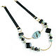 Order Black festive necklace 'Melody in the forest' necklace on the way out. Irina Moro. Livemaster. . Necklace Фото №3