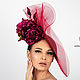  Дизайнерская шляпка для скачек с цветами "Примавере", Шляпы, Санкт-Петербург,  Фото №1