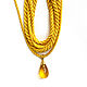 Order Gaitan silk cord Saffron Saffron without lock 60 cm. Russian Enamels. Livemaster. . Necklace Фото №3