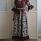 Provence Chocolate dress option 2. Dresses. Kupava - ethno/boho. My Livemaster. Фото №5