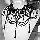 Lace necklace stand of beads 'Mylene Farmer' 3 options. Necklace. Beaded jewelry by Mariya Klishina. Online shopping on My Livemaster.  Фото №2