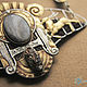 Колье "Antelopes in Art-deco". Колье. Julia Chernopazova Art Jewelry. Ярмарка Мастеров.  Фото №6