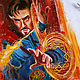 T-shirt with hand-painted Dr. strange. T-shirts. Kozachenko_Hand painted clotthing. Online shopping on My Livemaster.  Фото №2