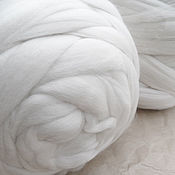Материалы для творчества handmade. Livemaster - original item Merino in tops natural white 100 gr. Handmade.