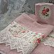 MONOGRAMA y ROSA-toallas de felpa en el surtido. Towels. HOME TEXTILE (jannet). My Livemaster. Фото №4