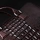 Сумка для документов из кожи крокодила IMA0551K1. Портфель. CrocShop товары из экзотической кожи. Ярмарка Мастеров.  Фото №7
