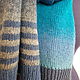 Blue scarf. Scarves. Knitted with love. My Livemaster. Фото №5
