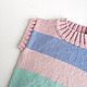 Заказать Жилетка для девочки в стиле колорблок, р. 74-80. VA kids knitwear. Ярмарка Мастеров. . Жилет Фото №3
