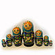 Nesting doll large 7 seater 'Pansy', Dolls1, Sarov,  Фото №1