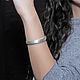 Minima Series Feather Cuff Bracelet in brushed silver ASH0015, Cuff bracelet, Yerevan,  Фото №1