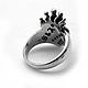 Кольцо серебряное Prince's Heart SAR10-01. Кольца. Blacksilver. Ярмарка Мастеров.  Фото №4