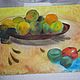 Batik painting ' Still Life with fruit'. Pictures. Batic.  Author's throw pillows. My Livemaster. Фото №5