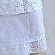 The skirt is white cotton with embroidery. Skirts. Skirt Priority (yubkizakaz). My Livemaster. Фото №5