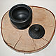 Order Salt shaker / sugar bowl with lid - black-flattened ceramic. Mochalka.. Livemaster. . Salt and pepper shakers Фото №3