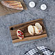 Доска для сервировки из дерева ореха с жемчужной заливкой, Утварь, Тольятти,  Фото №1