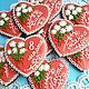 Gingerbread heart. Valentine with chrysanthemums. Gingerbread card, Gingerbread Cookies Set, Rostov-on-Don,  Фото №1