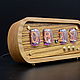 Order Lamp Clock Solid Oak Zebrano Indicators IN-12. Tube-time (tube-time). Livemaster. . Name souvenirs Фото №3