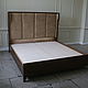 Order Bed with padded headboard in walnut 118. Beautiful handcrafted furniture (7208327). Livemaster. . Bed Фото №3