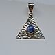 Pendant 'Universe' with sodalite in 925 sterling silver rhodium. Pendant. marusjy. My Livemaster. Фото №4