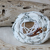 Серьги классические: из керамики и латуни «Bagatela» резерв