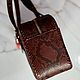 Заказать Сумка из кожи питона коричневого цвета. Chic bags. Ярмарка Мастеров. . Классическая сумка Фото №3