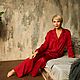 Silk pajamas 'Red wine'. Suits. Alexandra Maiskaya. Online shopping on My Livemaster.  Фото №2