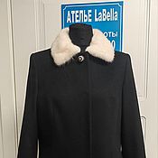 Одежда handmade. Livemaster - original item coat: Demi-season coat with mink. Handmade.