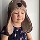 Шапочка Собачка. Шапки. Foxy Hats Shop. Ярмарка Мастеров.  Фото №5