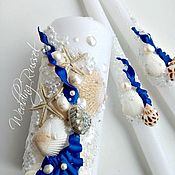 Свадебный набор"Синяя орхидея" Синий