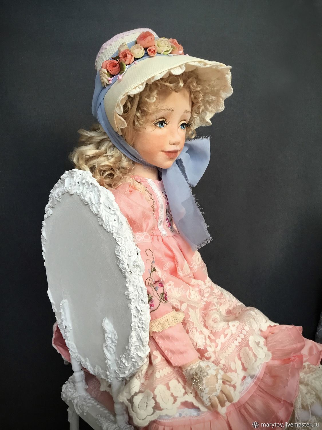 Большой набор: Кукла Арина, стульчик, платья, шляпки, Интерьерная кукла, Сочи,  Фото №1