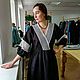 Льняное платье с кружевом. Платья. Льняная Мануфактура ЛЕБЕДЬ. Интернет-магазин Ярмарка Мастеров.  Фото №2