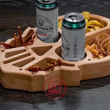 ручной работы. Ярмарка Мастеров - ручная работа Пивница. Поднос для напитков. Подарок мужчине.. Handmade.