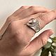 Кольцо 19 р-р с Розовым Кварцем в серебре. Кольца. Miy-gems. Ярмарка Мастеров.  Фото №6
