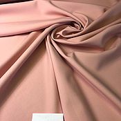 Материалы для творчества handmade. Livemaster - original item Fabric: Double crepe peach-pink wool. Handmade.