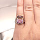 Кольцо с камнями Аметрин октагон 7.89 ct., Цитрин и Аметист. Кольца. Зов Камня - магазин украшений. Ярмарка Мастеров.  Фото №5