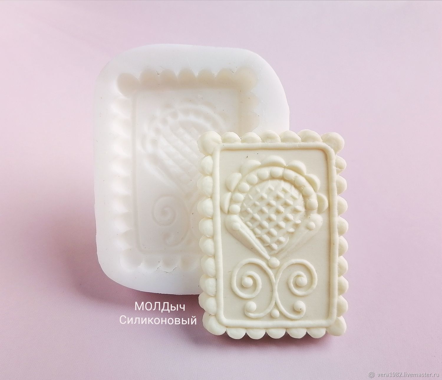 Chocolate mold 5,9 x 4,2 x 0,5 cm Silicone Mold, Molds for making flowers, Odintsovo,  Фото №1