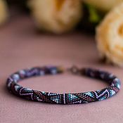 Украшения handmade. Livemaster - original item Necklace: Harness made of Czech Blueberry beads. Handmade.
