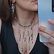 Колье "Серебряный дождь" из алмазного стекла. Комплекты украшений. A23-jewelry-. Ярмарка Мастеров.  Фото №6