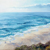 Картины и панно handmade. Livemaster - original item Interior oil painting. On the Atlantic coast.. Handmade.