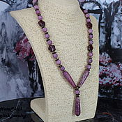 Украшения handmade. Livemaster - original item Necklace made of natural stones-variscite, lepidolite, Jasper. Handmade.