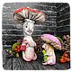 Текстильные куклы грибы. Чердачная кукла. кружкин дом (orlovaartdoll). Интернет-магазин Ярмарка Мастеров.  Фото №2