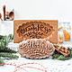 С НОВЫМ ГОДОМ wooden gingerbread/honeycake mold, Form, St. Petersburg,  Фото №1