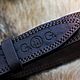  Leather belt with brass buckle 'Papa Bear». Straps. Leather product G.M.G.. My Livemaster. Фото №4
