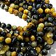 Hawkeye beads, natural beads Amulet, Amulet, Beads1, Saratov,  Фото №1