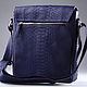 Men's shoulder bag made of genuine python leather IMP0514VC. Men\'s bag. CrocShop. Online shopping on My Livemaster.  Фото №2