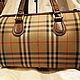 Заказать Винтаж: Винтажная сумка Burberry Canvas Nova Check Boston. Chic bags. Ярмарка Мастеров. . Сумки винтажные Фото №3