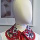  Removable collar made of Pavlovsky Posad shawl. Collars. Valensia Atelier. My Livemaster. Фото №4