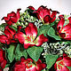 Bouquet-light of bells 'Poppy color'. Nightlights. Elena Krasilnikova. My Livemaster. Фото №5